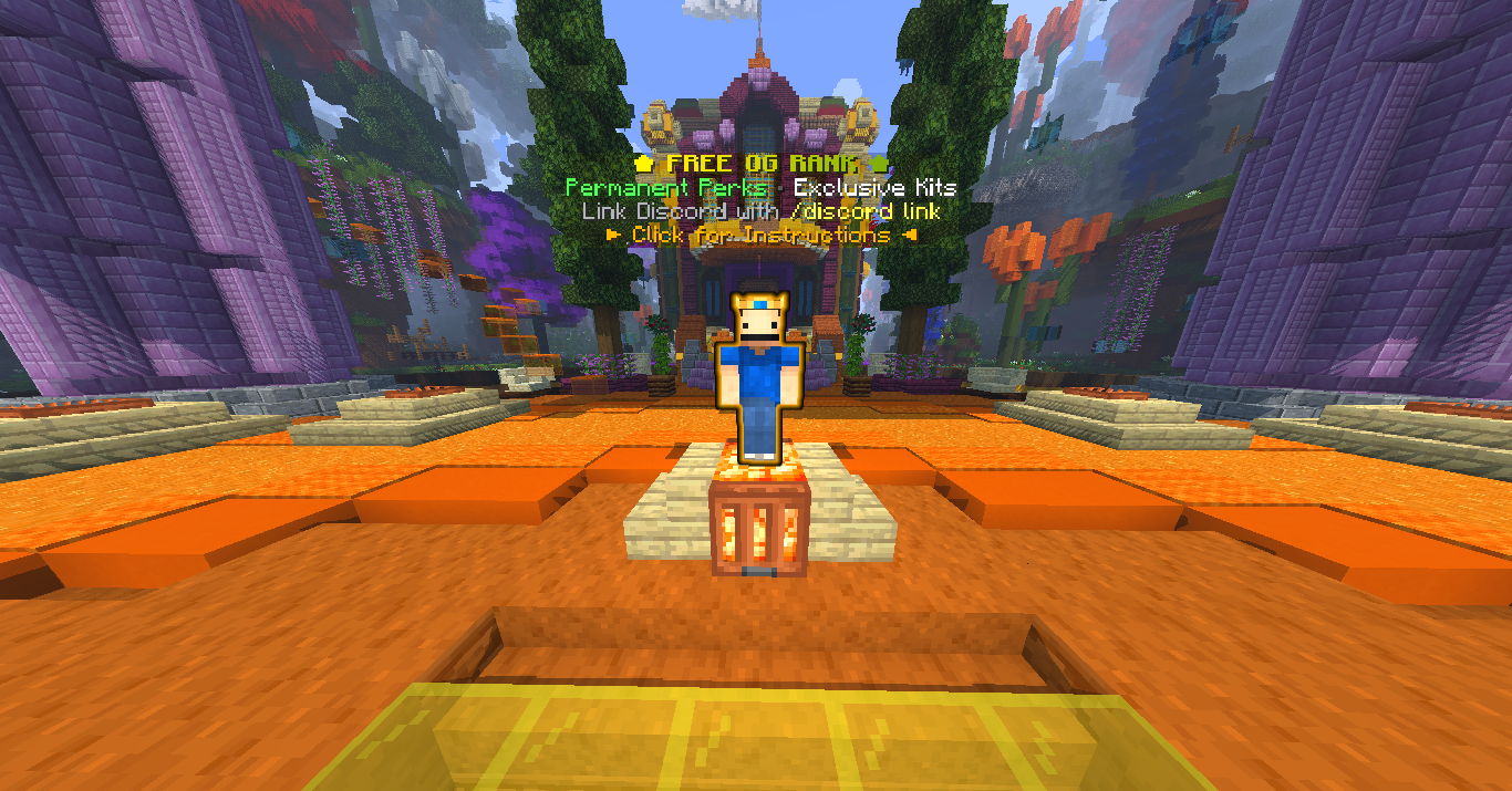 VoxelHub Free OG Rank In-Game Pedestal - Permanent Free Rank with 5 Homes and God Kit via Discord Link